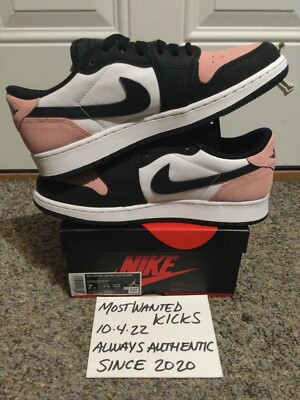 DS 2022 Nike Air Jordan Retro 1 Low OG Bleached Coral GS Sz 7Y