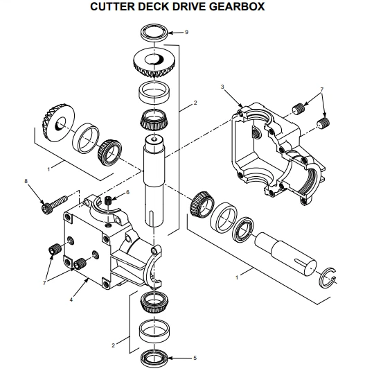 Genuine OEM Scag Gearbox Rebuild Kit Includes Bearings Seals