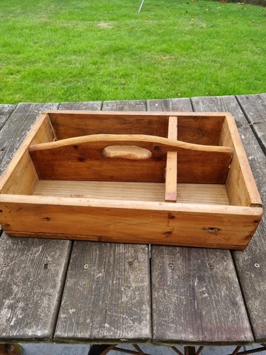 Shoe Repair Gardeners Wooden Caddy Tray Cobblers Tools Organiser Reclaimed