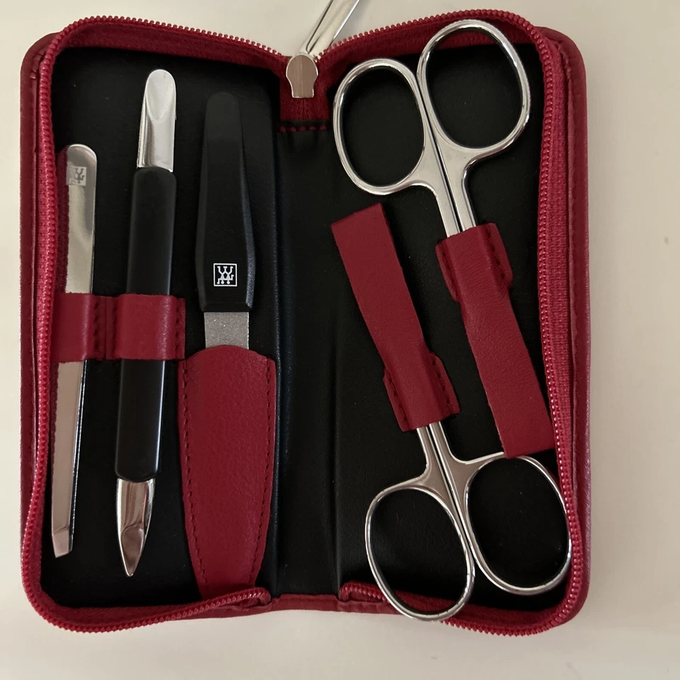 New Zwilling Manicure 5 Pieces Set Scissors tweezers Nail File - Image 2 of 4