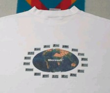 Vintage Microsoft Windows 95 Shirt International Team Made In USA Computer PC XL