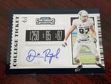 2019 Contenders Draft #152 Dax Raymond Utah State Bears TE Rookie Auto Lot B