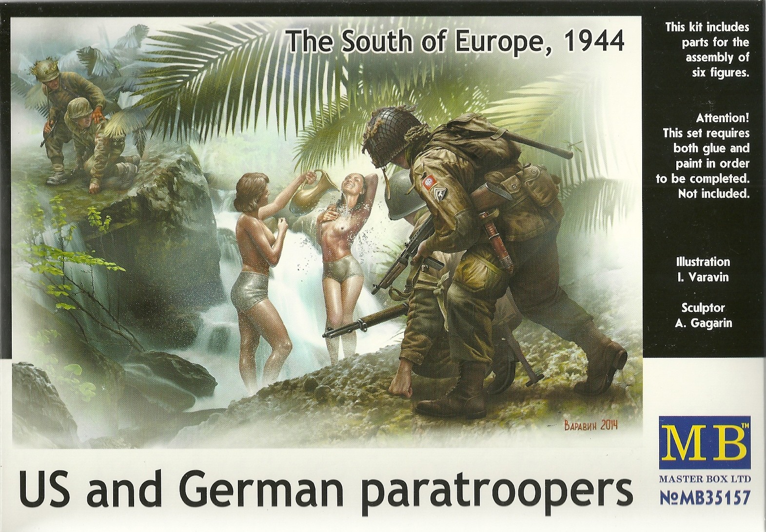 Master Box MB 35157 US and German Paratroopers - The South of Europe 1944 - 1:35