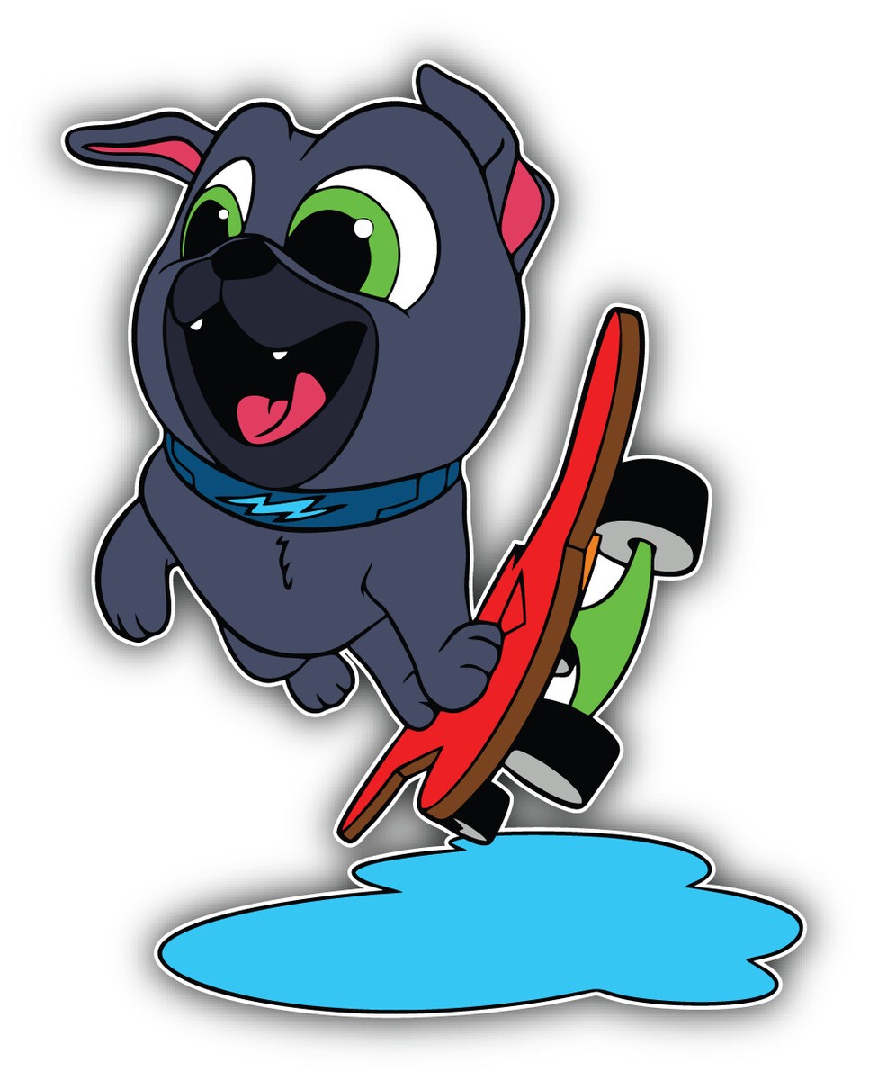 Puppy Dog Pals Cartoon Bingo Skateboard Sticker Bumper Decal ''SIZES''