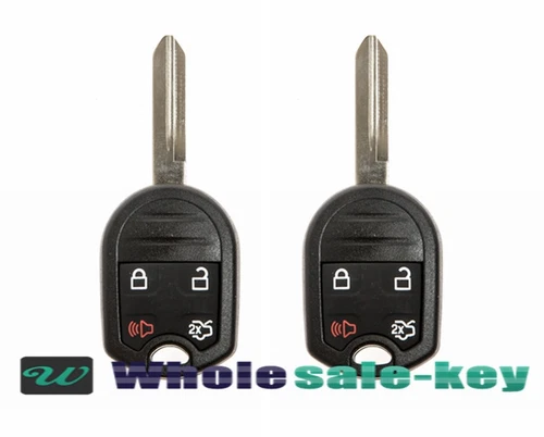 2 New Uncut Remote Head Ignition Key Keyless Entry Car Combo Transmitter Fob 4b