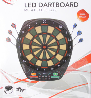 elektronische Dartscheibe FULL SIZE Soft Dartboard Set 12 Dart Game 352 -0334