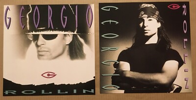 GEORGIO Vintage 1991 DOUBLE SIDED PROMO POSTER FLAT for Rollin CD MINT 12x12 USA
