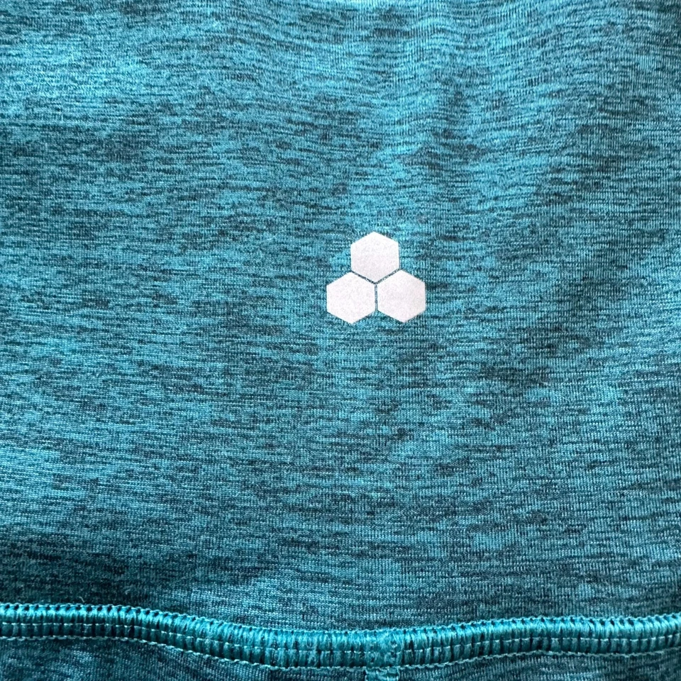 Tek Gear Women's Maternity XL Green Black Marled High Rise Ultra Stretch Legging - Image 4 of 4