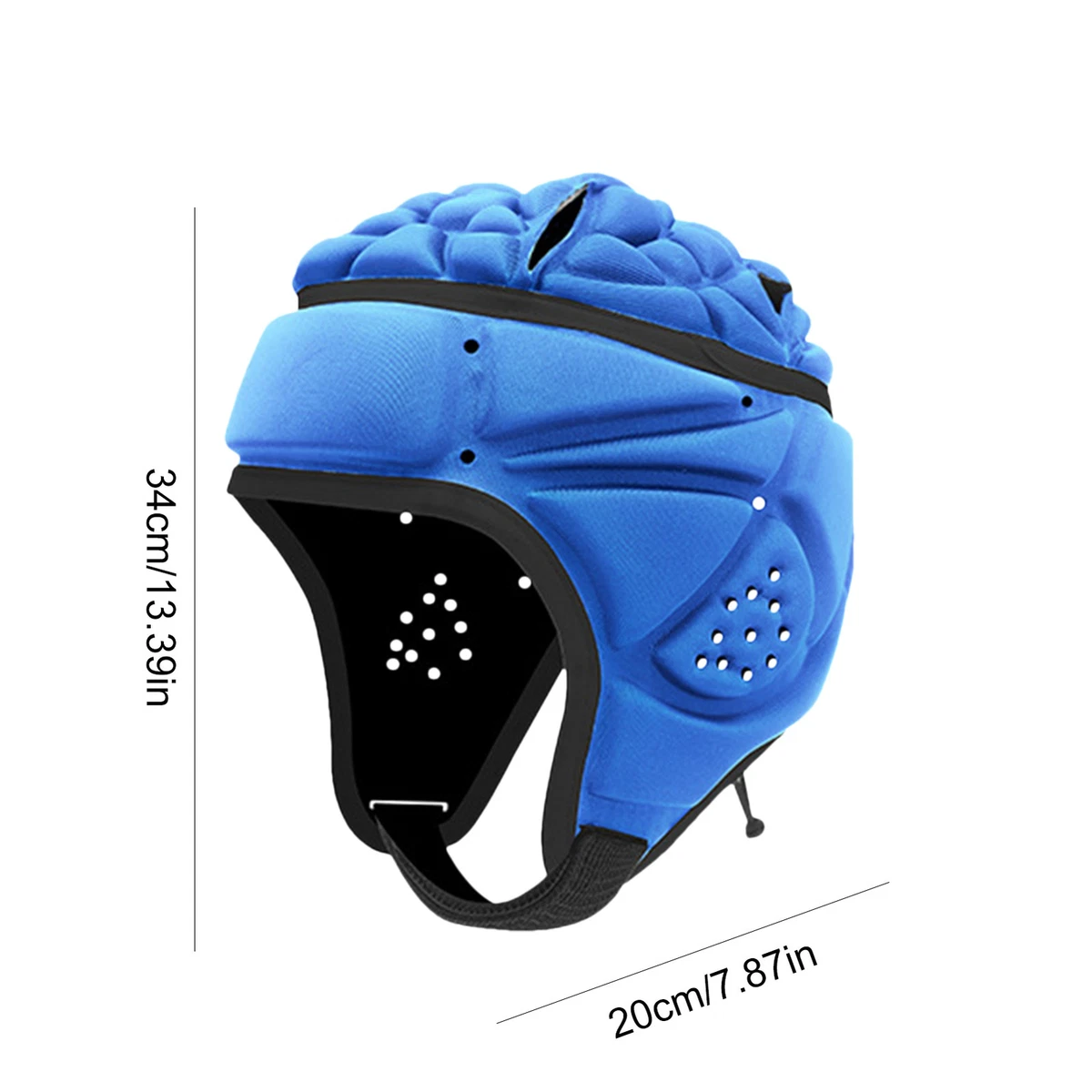 Kids Soft Padded Rugby Helmet Adjustable Headgear Head Protector