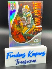 2021 DAVANTE ADAMS PANINI PHOENIX FOOTBALL HOLO HEAT WAVE #9  PACKERS