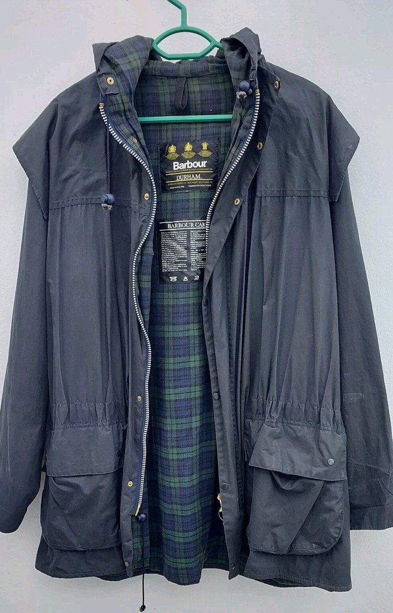 VINTAGE BARBOUR DURHAM A6 LINED JACKET JACKET Large | eBay