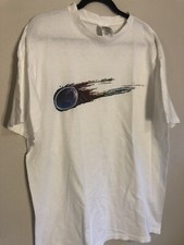 Vintage 1990s Adidas Soccer Neon Ball T-Shirt, White Made In USA, L / XL