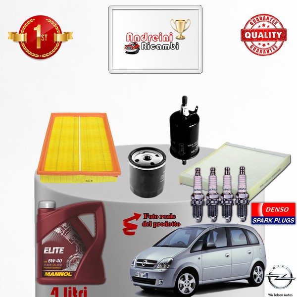 Inspektionskit Filter ÖL Kerzen opel Meriva A 1.6 16V 74KW 100CV Von 2006->-image