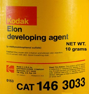 1 oz. (28.35 grams) Kodak Elon (Metol) developer agent, repackaged