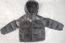 Cappotto imbottito in pelliccia grigio Minilli bambino/ragazzo taglie dalla 2 alla 20