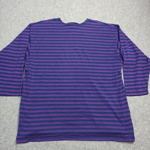 Camicia uomo Marimekko taglia L viola cotone jersey top a righe made in Finland - Foto 2 di 13
