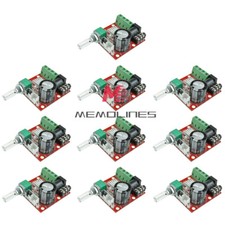 10PCS DC12V 2X10W Hi-Fi PAM8610 Audio Stereo Amplifier Board Dual D Class Module