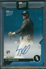 2020 TOPPS NOW ROAD TO OPENING DAY BLUE AUTO AUTOGRAPH LUIS ROBERT 31/49 RC
