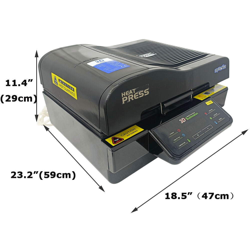 Heat Press Multi-Function 3D Sublimation Machine 2800W 3D Vacuum