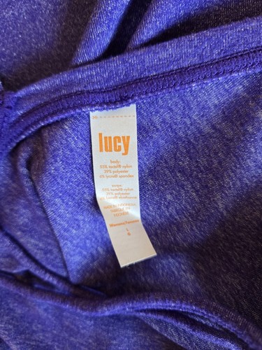 Lucy Activewear Running Athletic Pullover Long Sleeve Top Women's Size L Purple - Picture 6 of 6
