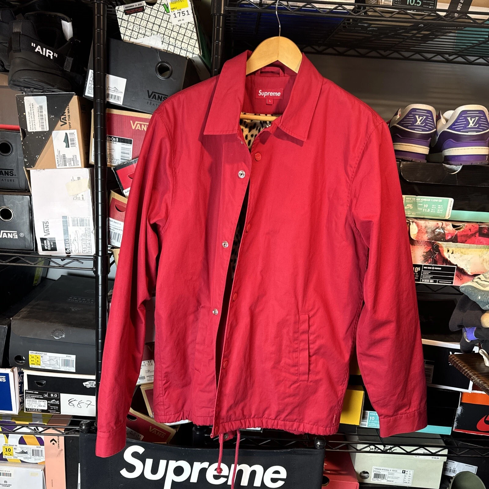 Grande veste doublée léopard Supreme Fw10 