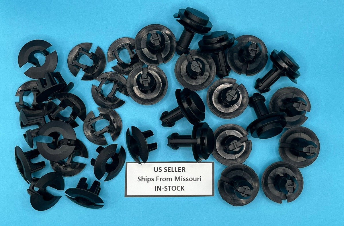 32 pcs KIT Lower Valance Push In Retainers and Grommets for GM