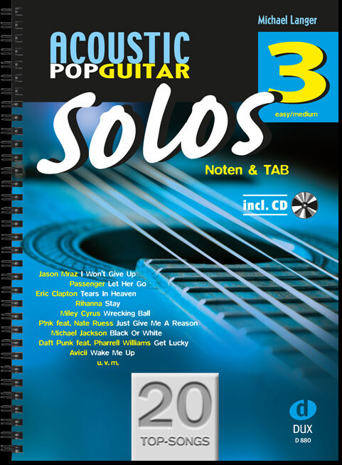 Acoustic Pop Guitar Solos 3 Michael Langer