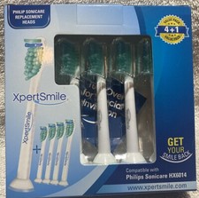 XpertSmile Compatible Philips Sonicare Replacement Brush Heads HX6014 Pack Of 5