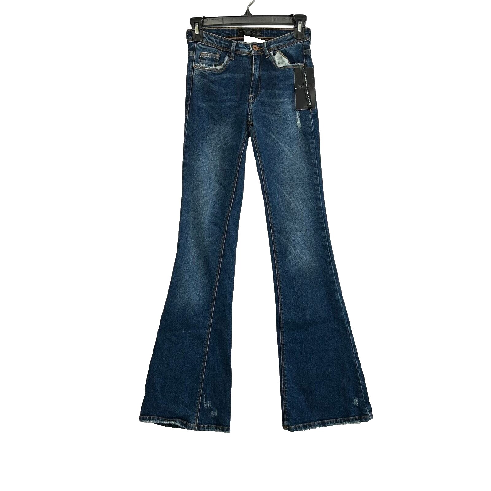 Jeans Femme Boot Cut David Kahn - Taille 28x35 - Low Rise - Bleu Foncé - Neuf Avec étiquettes