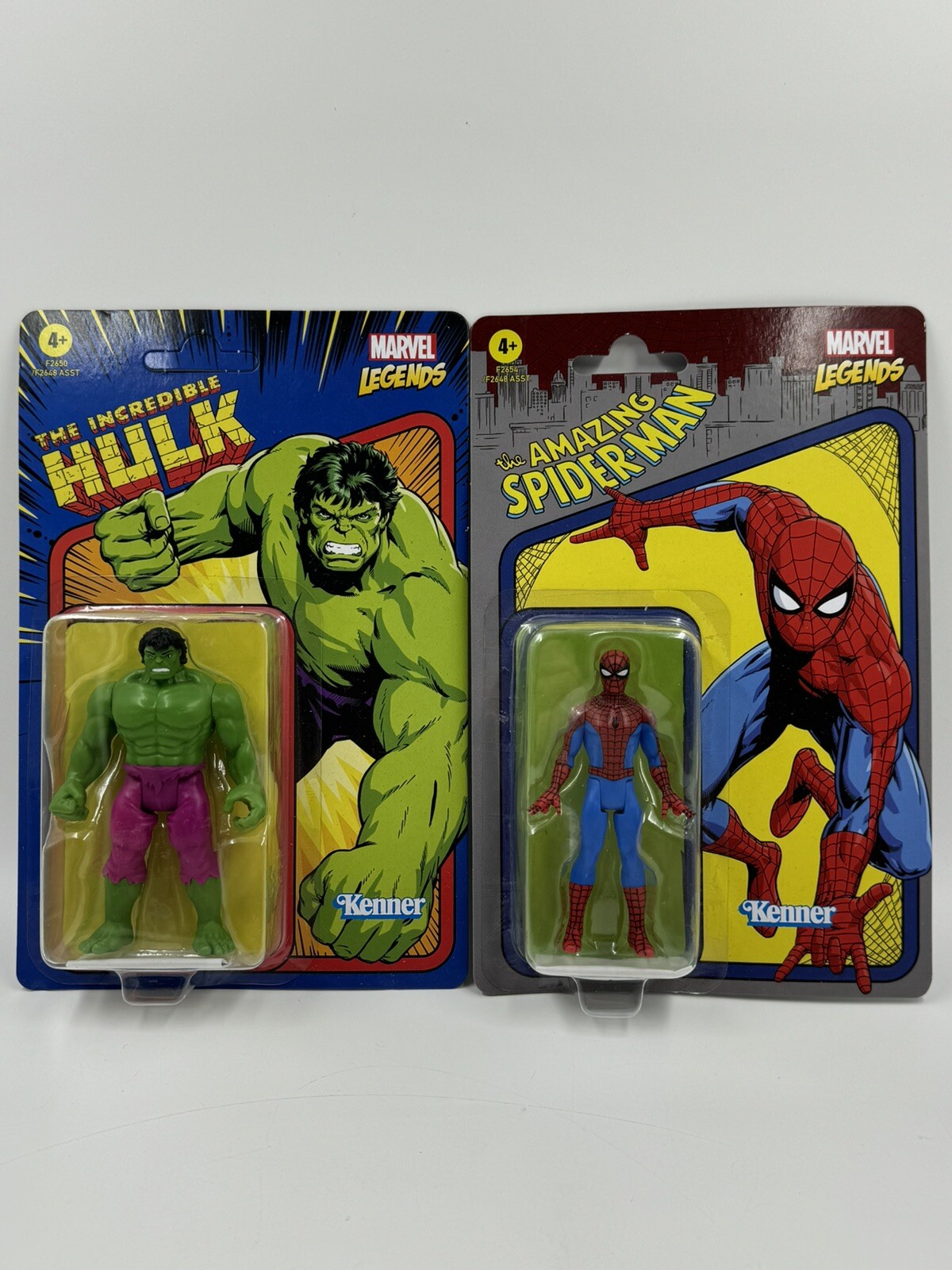 Amazing Spider-Man Hulk Retro Marvel Legends Kenner Figure 3.75