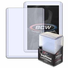 150 BCW 3 x 4 x 2.75mm Thicker Card Toploader Holders 108 pt. All Sport