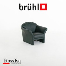 Brühl & Boa Leder Sessel Dunkelgrün