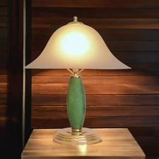 Beautiful Country House Table Lamp Glass Body