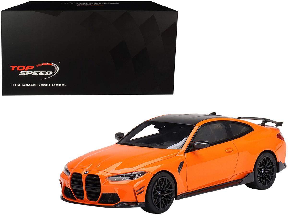 BMW M4 M-Performance G82 Fire Orange with Carbon Top 1/18