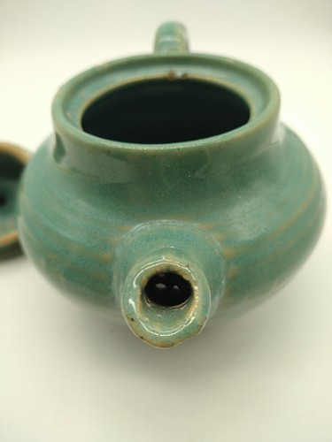 Zanesville Stoneware Pottery Seacrest Green Celadon D-13 Teapot Glazed - Picture 8 of 16