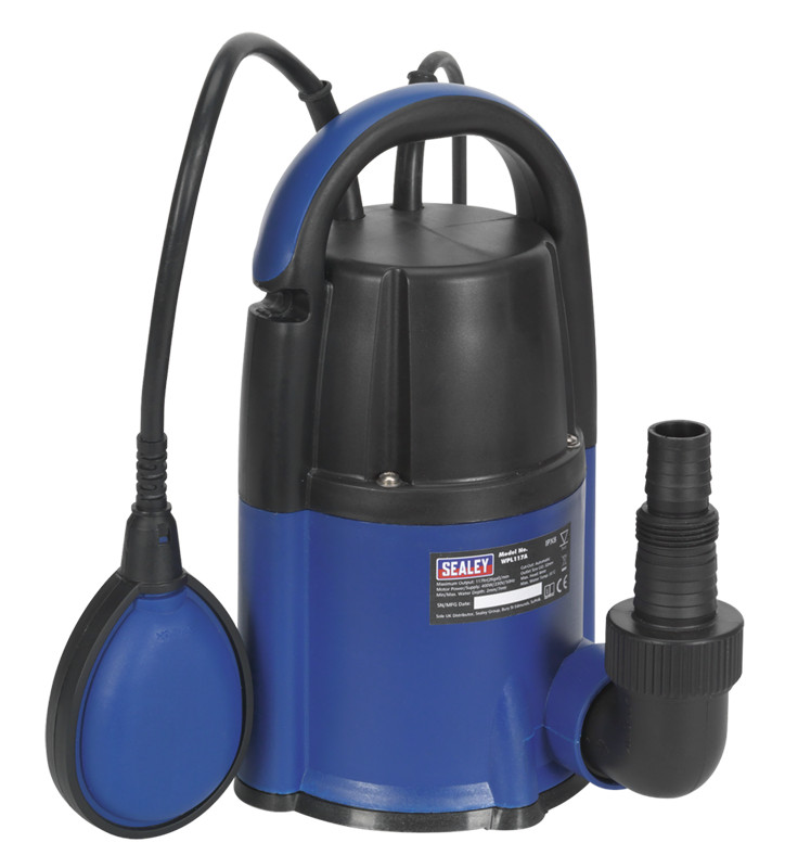Sealey Submersible Water Pump Automatic Low Level 2mm 117ltr/min 230V