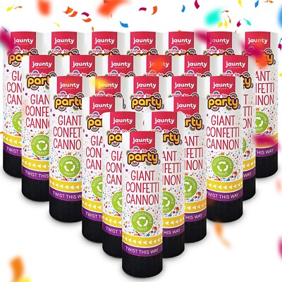 TMISHION Canon à Confettis Confetti Popper, 12 PCS Portable Confetti Cannon Party Ambiance - Foto 2