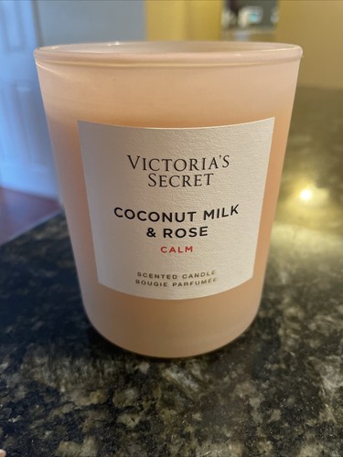 VICTORIAS SECRET COCONUT MILK & ROSE SCENTED SINGLE WICK CANDLE 9 oz New
