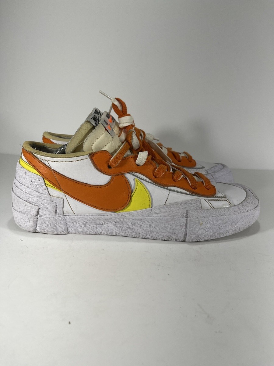 靴 NIKE SACAI X BLAZER 'MAGMA ORANGE' On-Foot: The sacai x Nike Blazer Low 'Magma Orange' - Releases