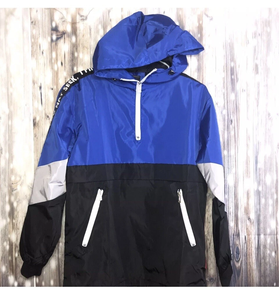 Fashion ' Waterproof Tactical Jacket Hooded Soft Shell Men Blue Large Outdoor N
