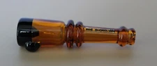 4"  AMBER BLAZE CANNON Glass Tobacco Smoking Glass Pipe CANNON Glass Pipe