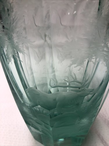 VINTAGE MOSER Crystal Vase Signed Moser Karlovy Vary Made In Czechoslovakia - Picture 2 of 24