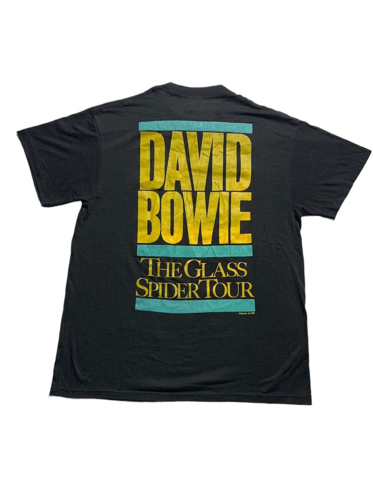 Vintage David Bowie Shirt Large Black The Glass S… - image 2