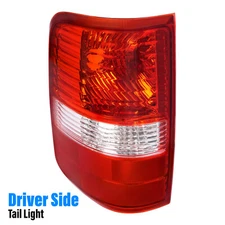Left Driver Side Tail Light Lamp Halogen Red Lens For Ford F150 F-150 2004-2008