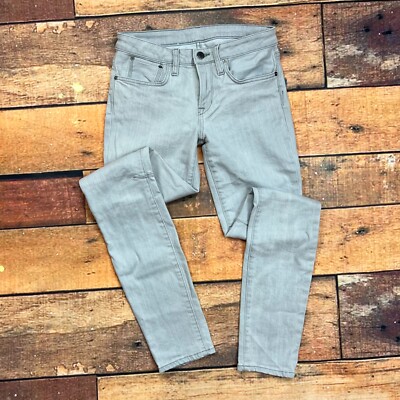 HELMUT LANG ジーンズ グレー Helmut By Helmut Lang Skinny Jeans Size 26 Waist Low Rise Gray