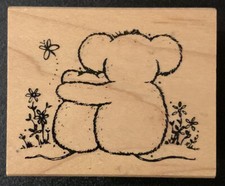 Great Impressions Mouse Hug Rubber Stamp