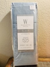 New Wamsutta Blue 525 TC Pima Cotton Full Oversized Flat Sheet