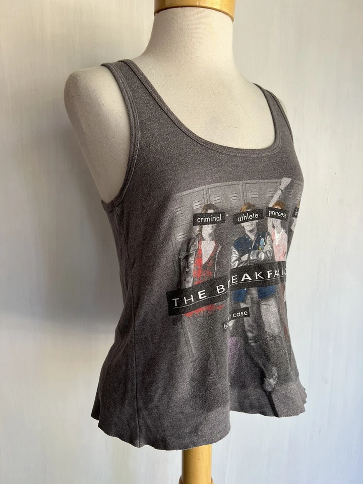 Camiseta sin mangas recortada oficial de película de los 80 The Breakfast Club para mujer talla pequeña Foto 2 de 4