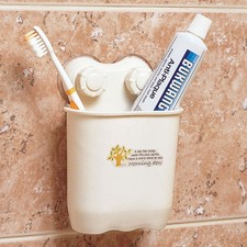 Wall Strong Suction cup Absorption ABS Toothbrush Holders hanger for bath M sz