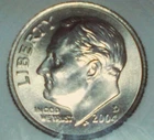 2004 D, Dime, DEEP STAMP ERROR COIN (R), HEAVY EAR VARIETY (R) see photos  M0006
